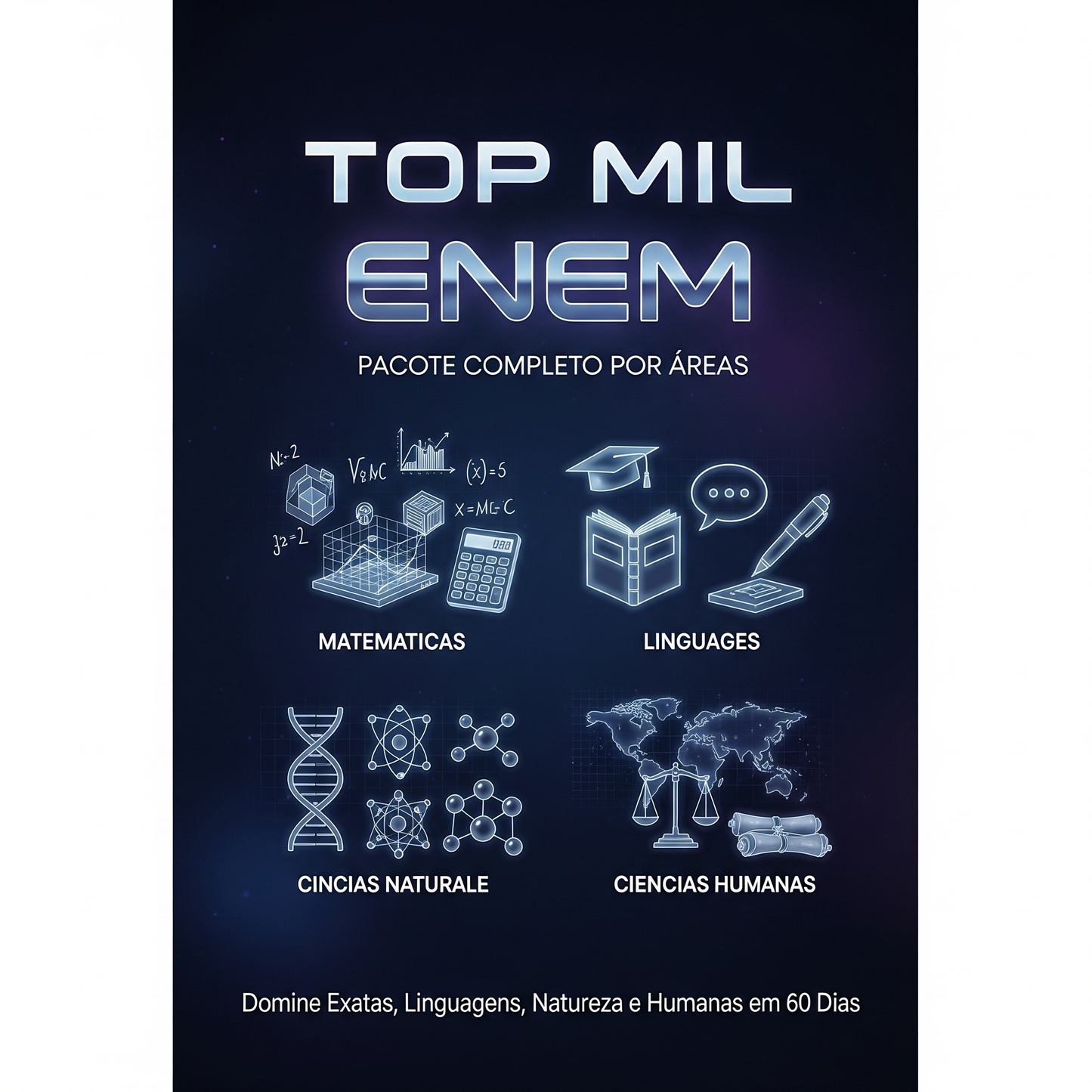 Top Mil ENEM Turbo – Pacote Completo por Áreas